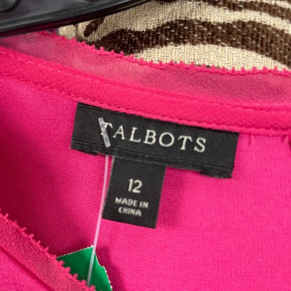 Talbots Pink Dress Size 12 - Picture 2 of 4